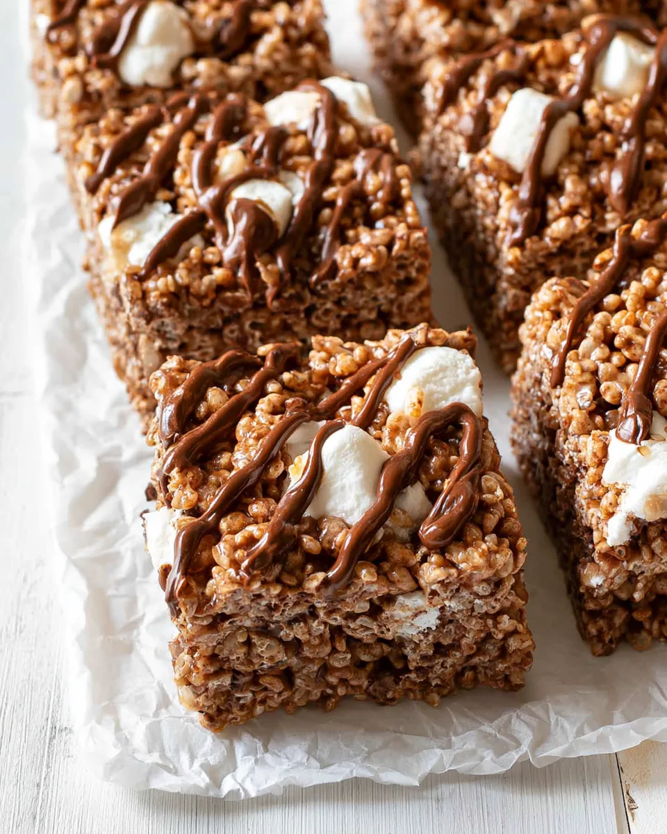 Easy Nutella Rice Krispie Treats Recipe