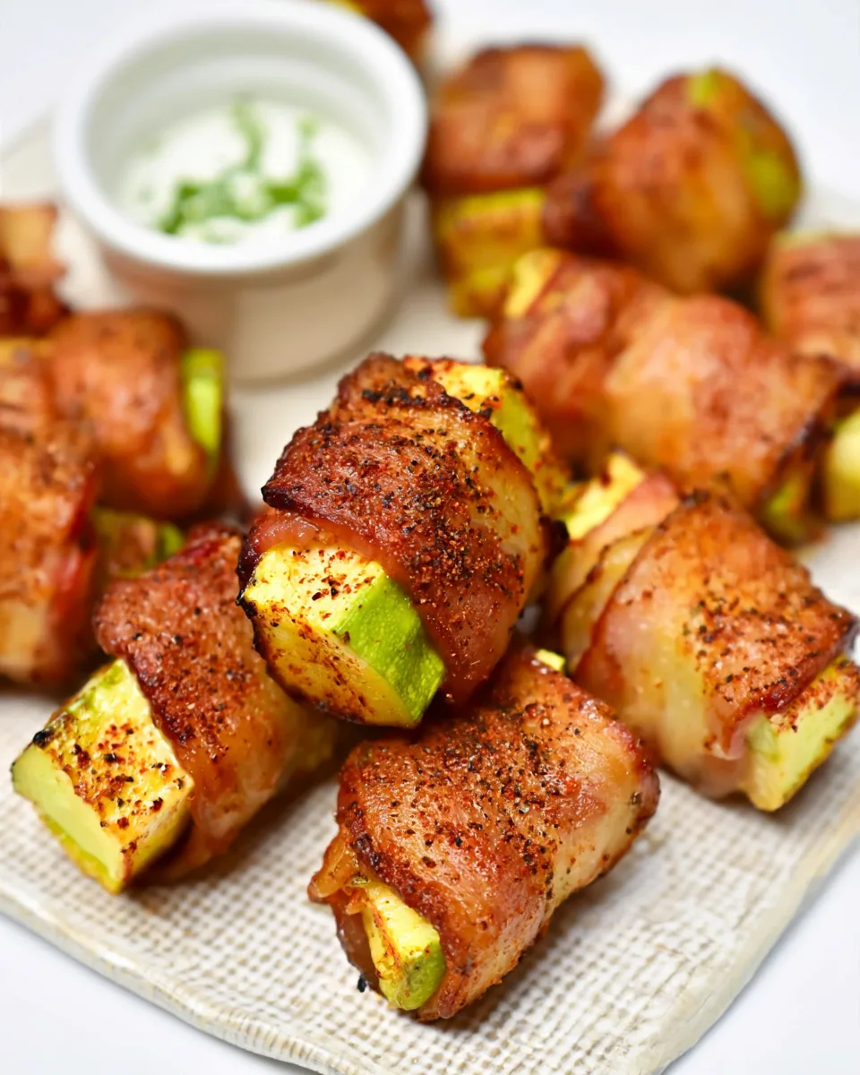 Keto Bacon Wrapped Zucchini Bites Recipe