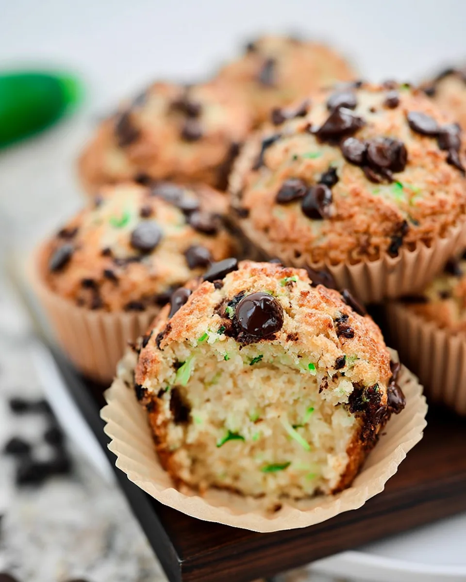 Keto Chocolate Chip Zucchini Muffins Recipe