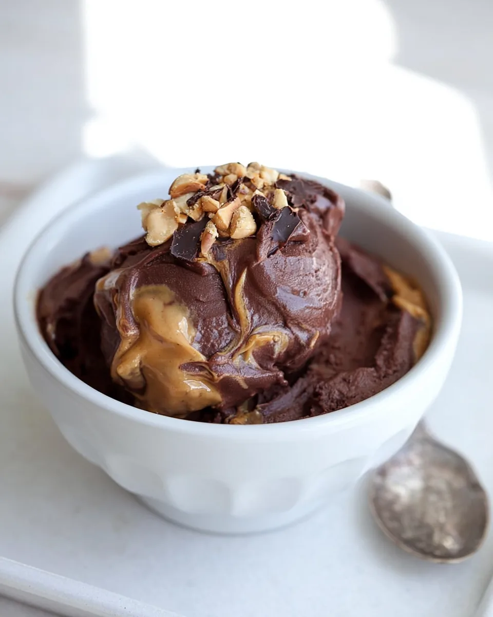 Keto Chocolate Peanut Butter Ice Cream Recipe