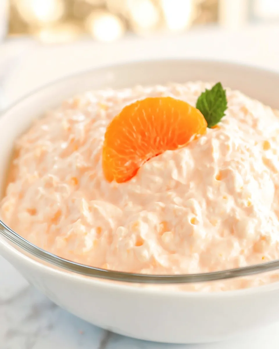 Keto Creamsicle Cottage Cheese Jello Salad