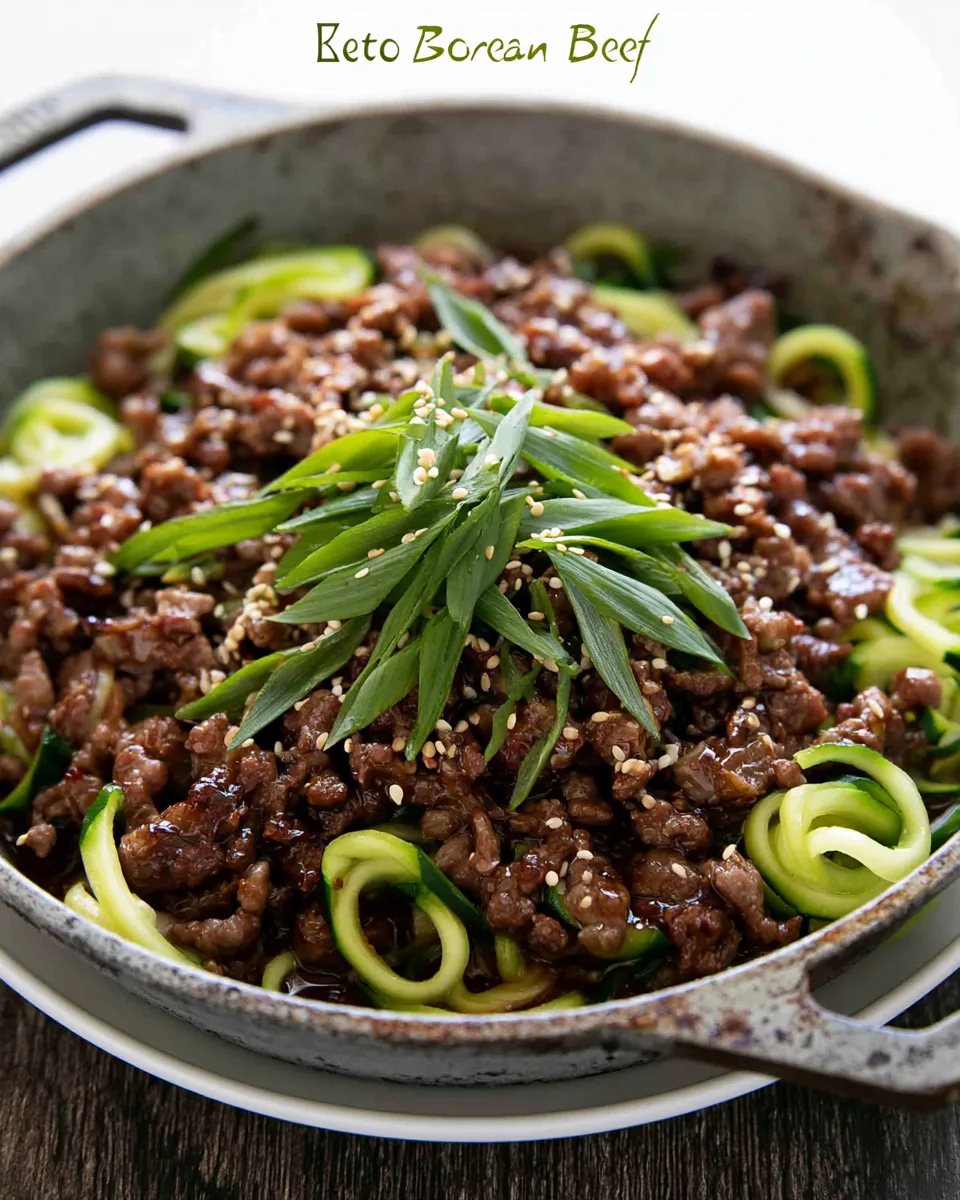Keto Korean Beef with Zucchini Noodles
