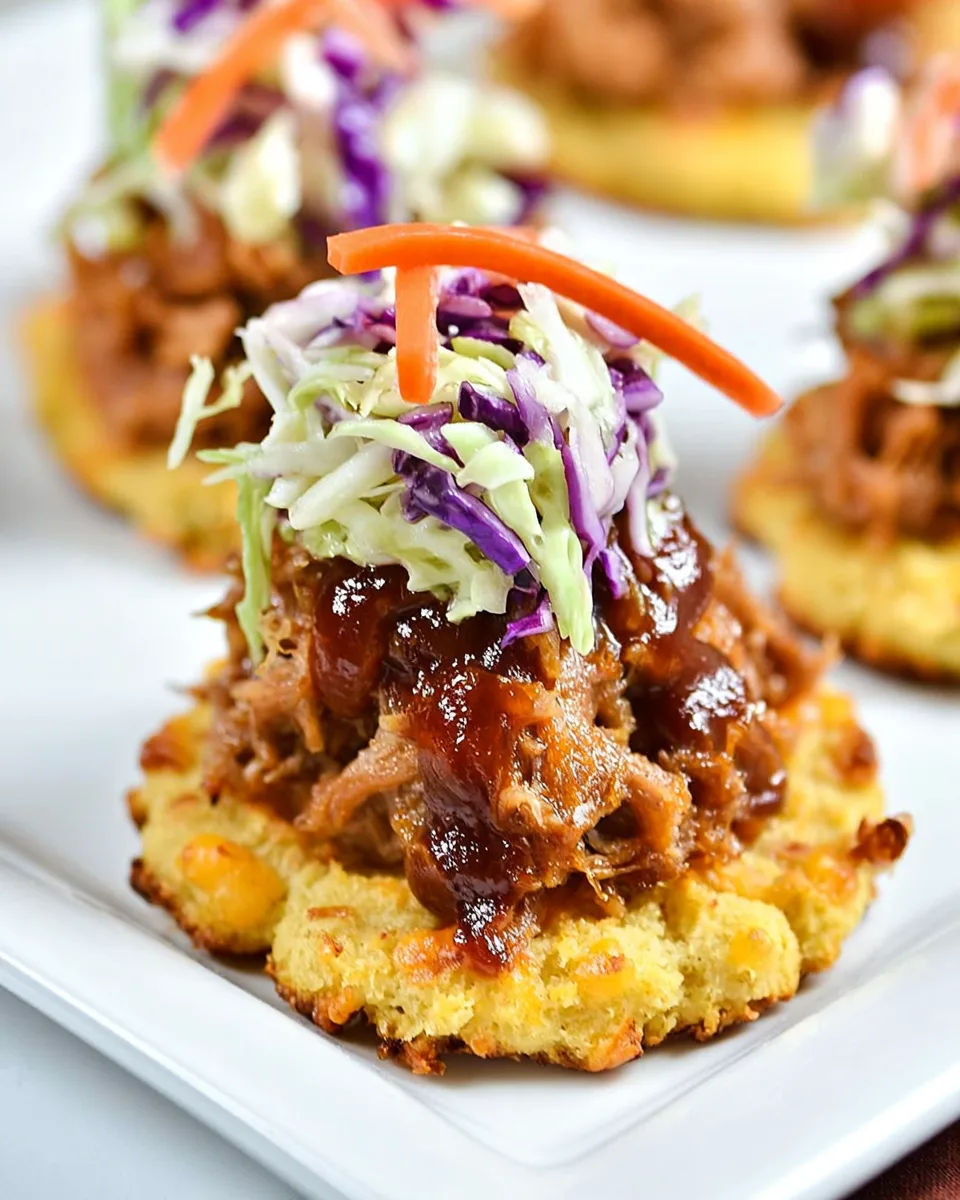 Keto Pulled Pork Biscuit Bites Recipe