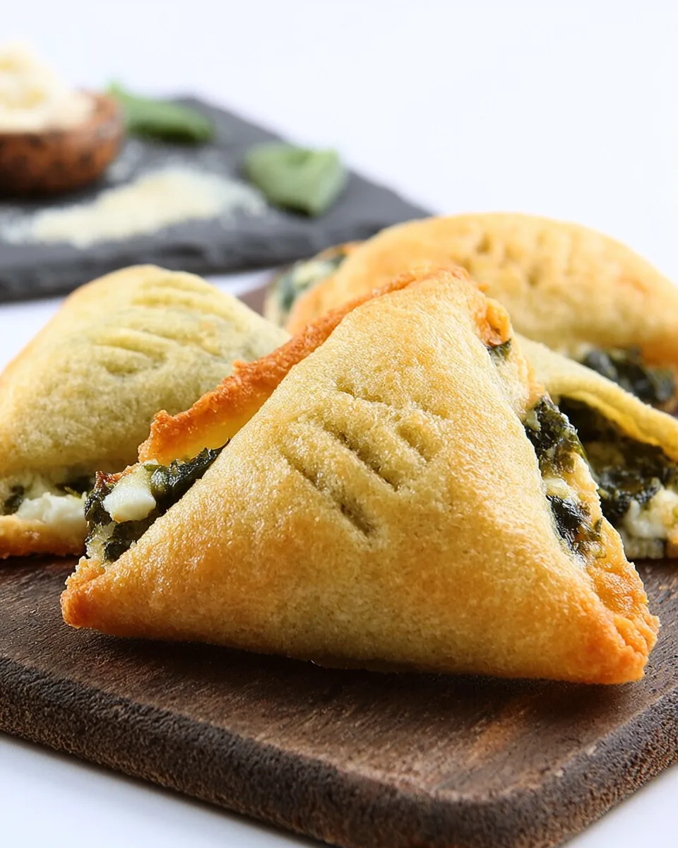 Keto Spanakopita Triangles Recipe