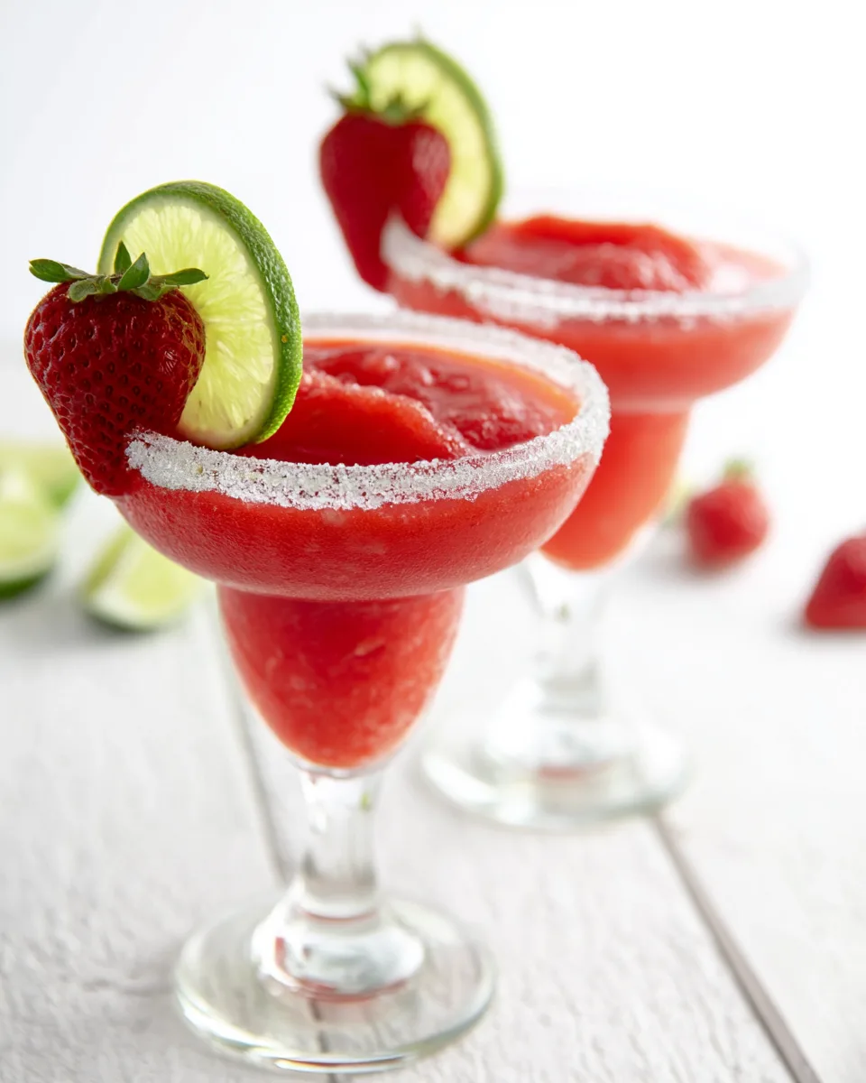 Keto Strawberry Margaritas Recipe