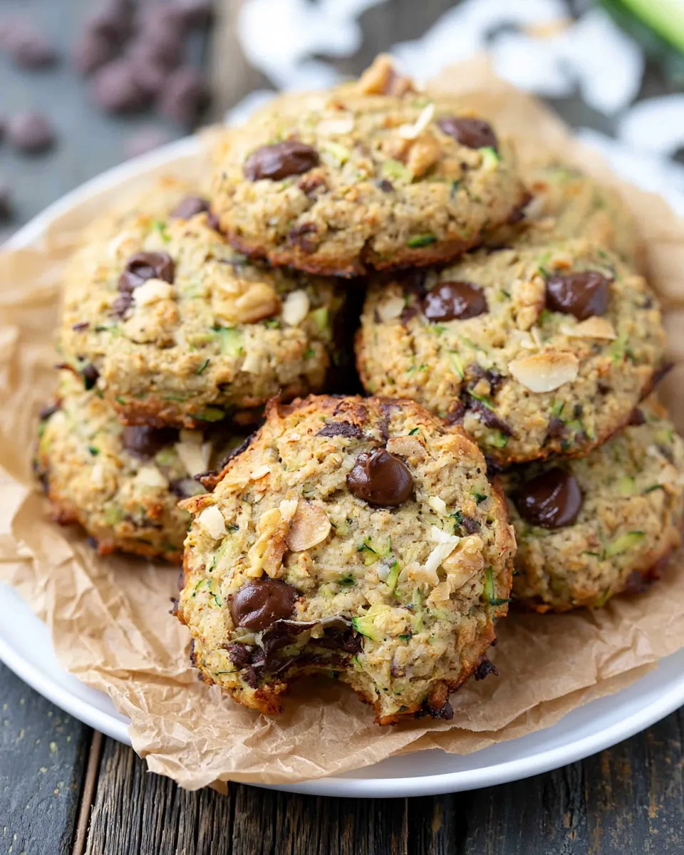 Keto Zucchini Chocolate Chip Cookies Recipe