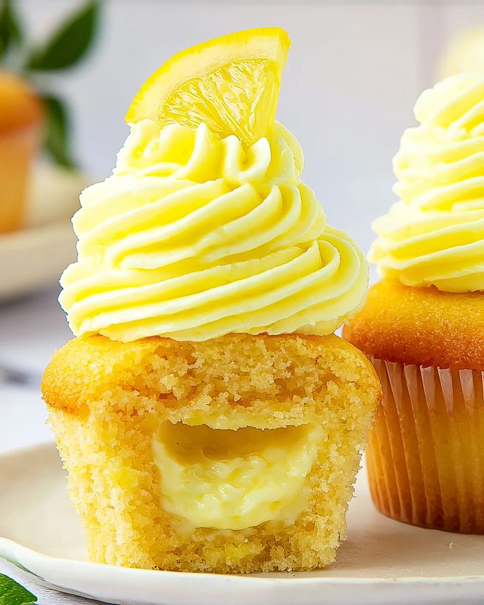 Lemon Cheesecake Cupcakes with Lemon Frosting
