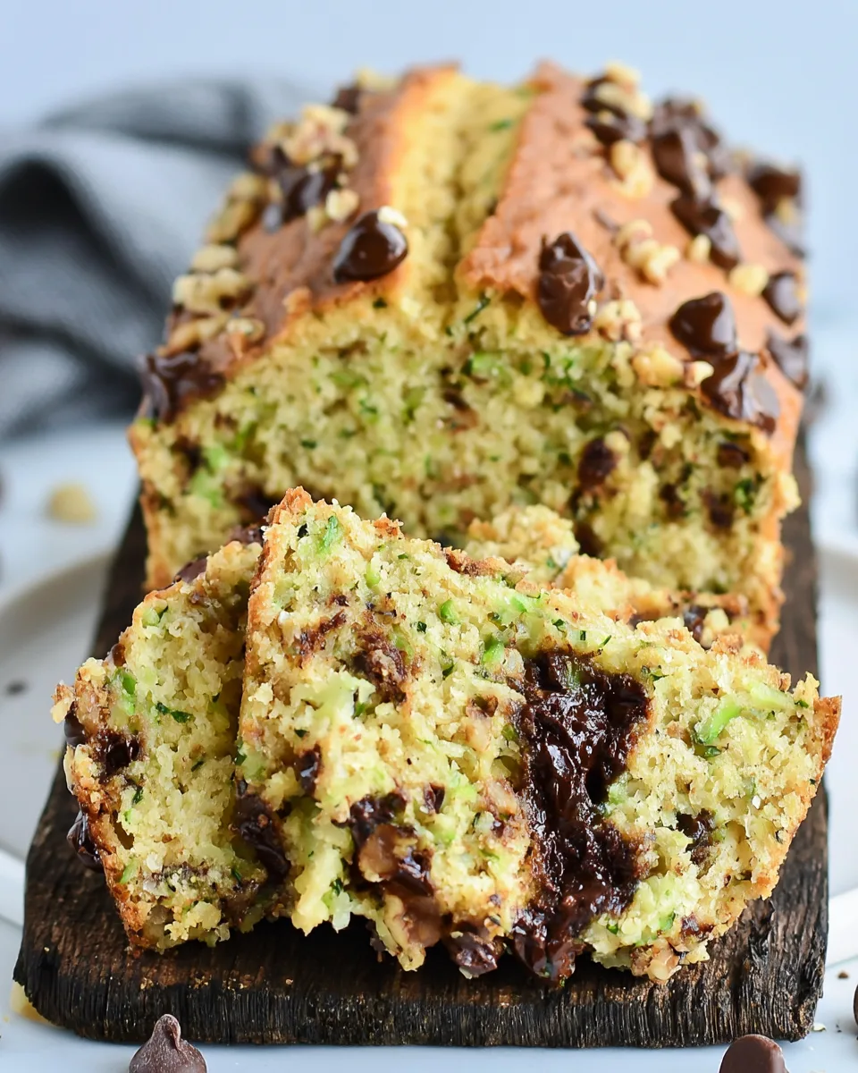 Low Carb Chocolate Chip Zucchini Bread Recipe