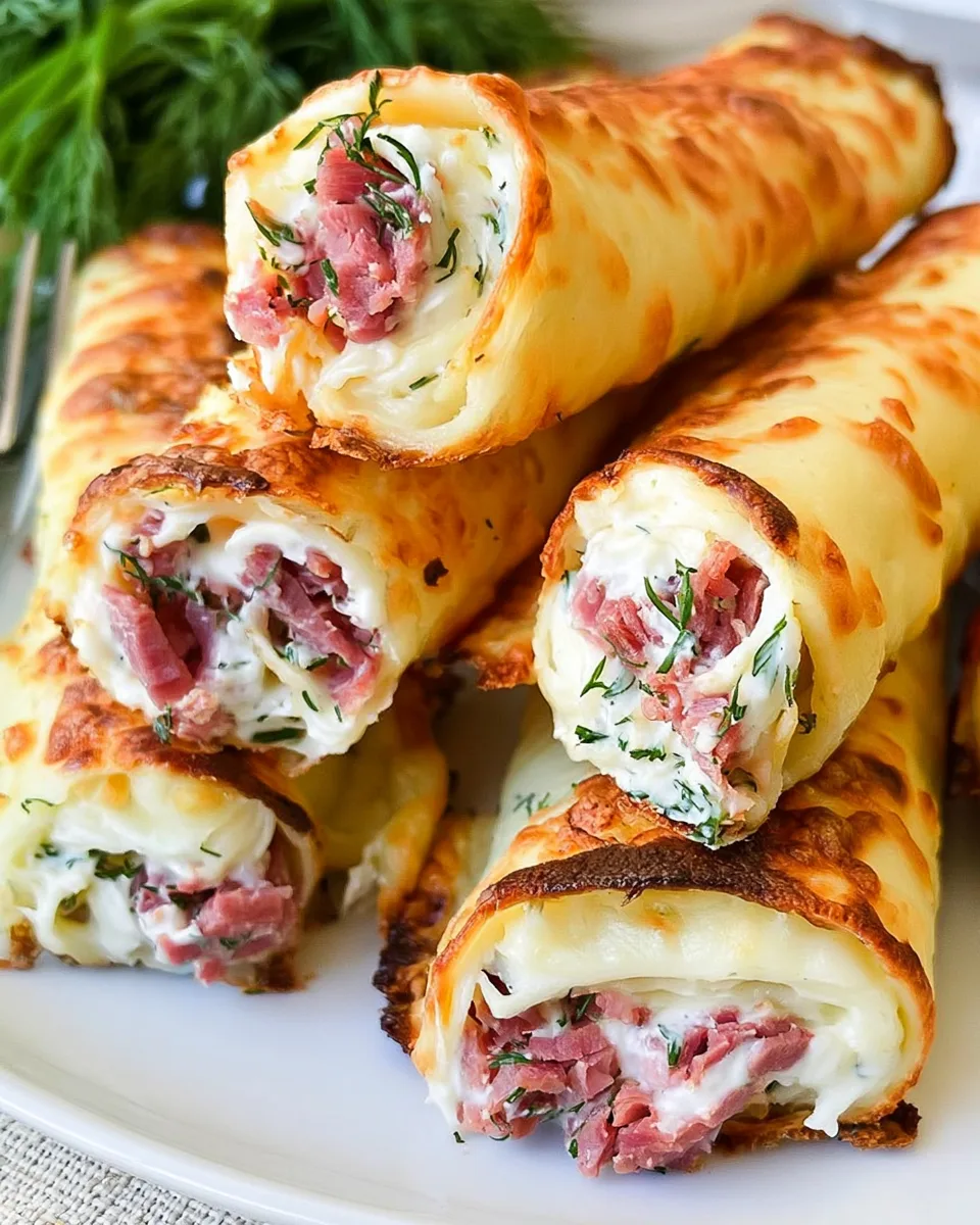 Low Carb Pastrami Cream Cheese Roll Ups