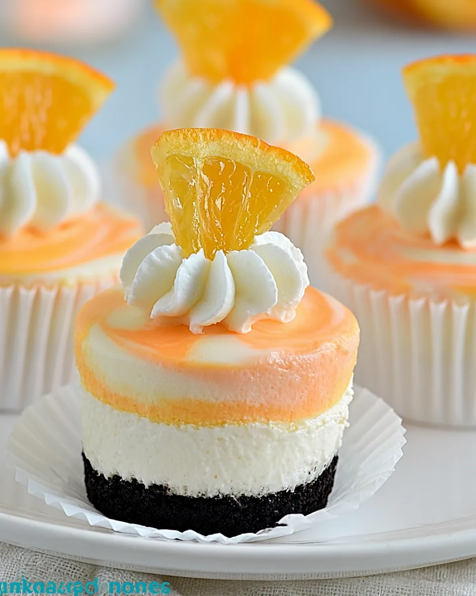 Orange Creamsicle Mini Cheesecakes Recipe