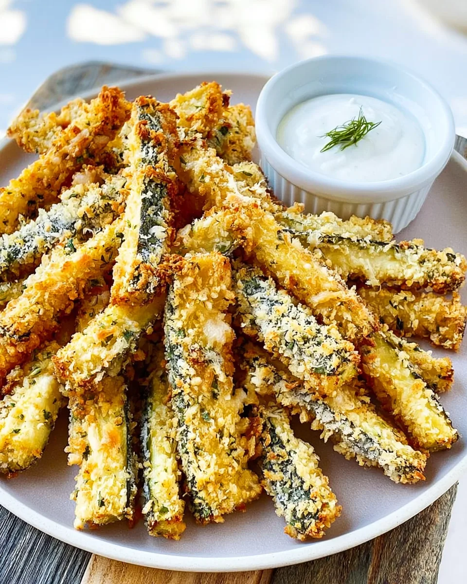 Quick Crispy Parmesan Zucchini Fries Recipe