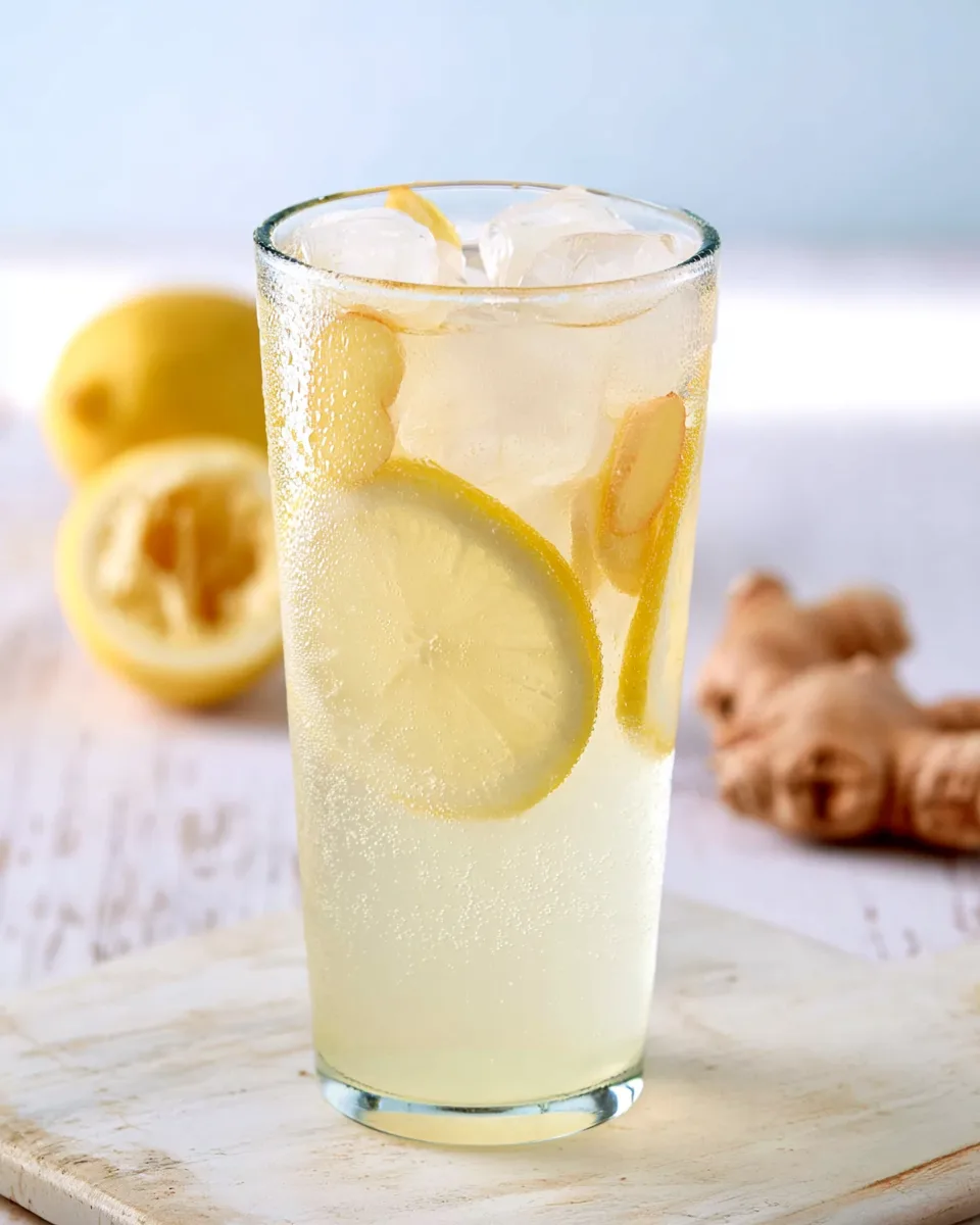 Refreshing Sparkling Ginger Lemonade Recipe