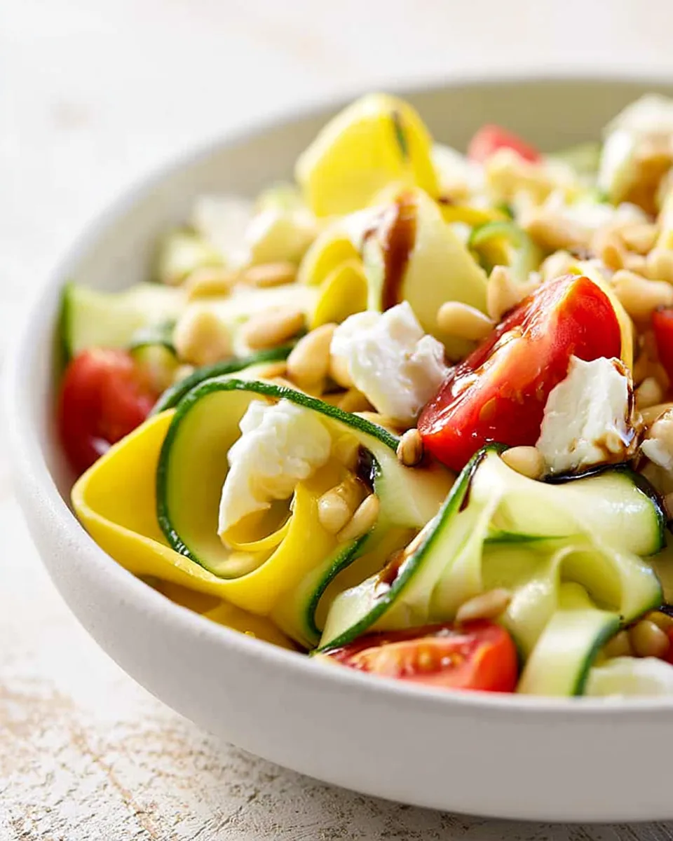 Ribboned Squash & Zucchini Salad Recipe