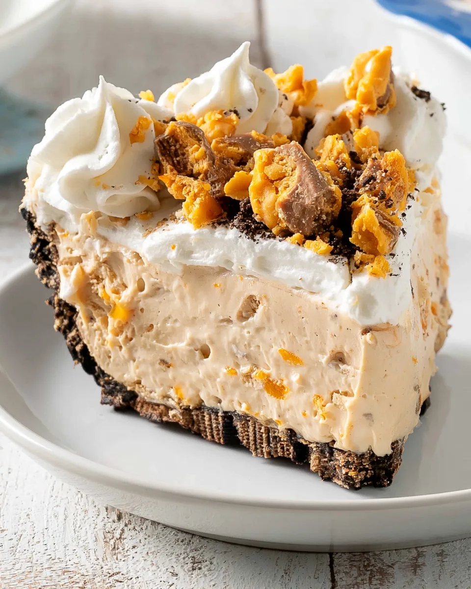 Simple No-Bake Butterfinger Dream Pie
