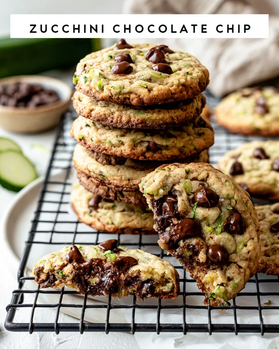 Soft Zucchini Chocolate Chip Cookies