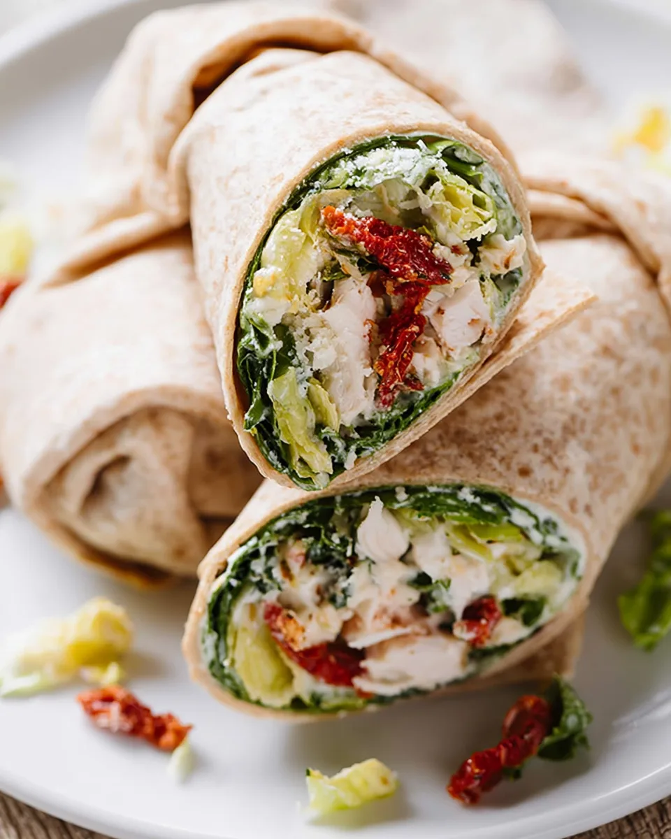 Back-to-School Chicken Caesar Wraps 🎒🍱