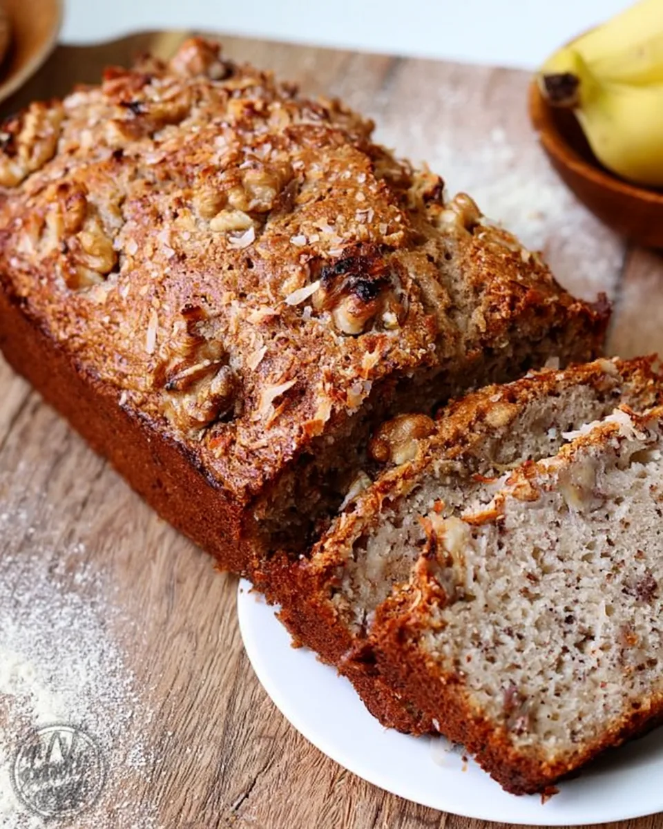 Banana & Coconut Lunch Box Bread Recipe