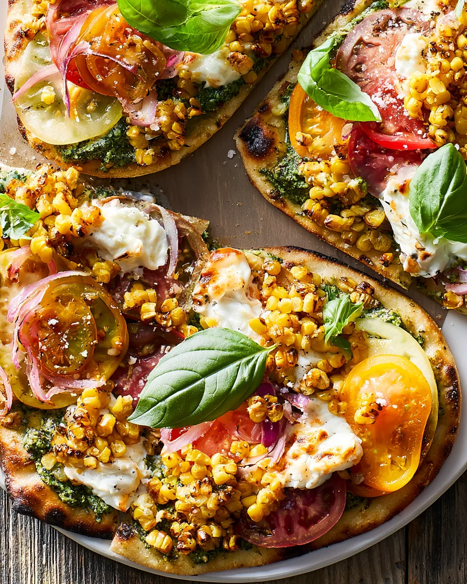 Best Pesto Corn Flatbread Recipe