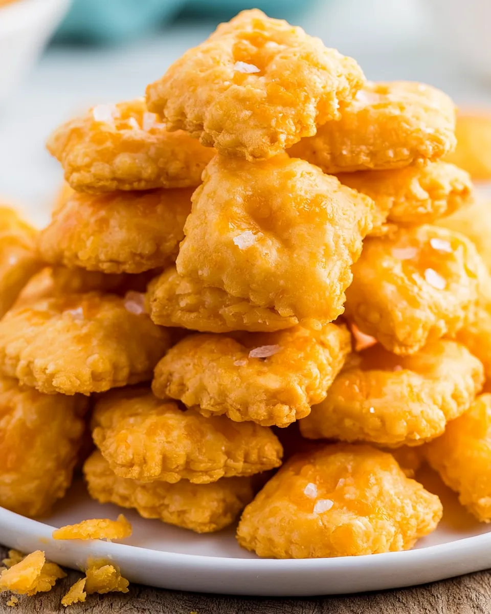 Cheese Crackers for School Lunchbox