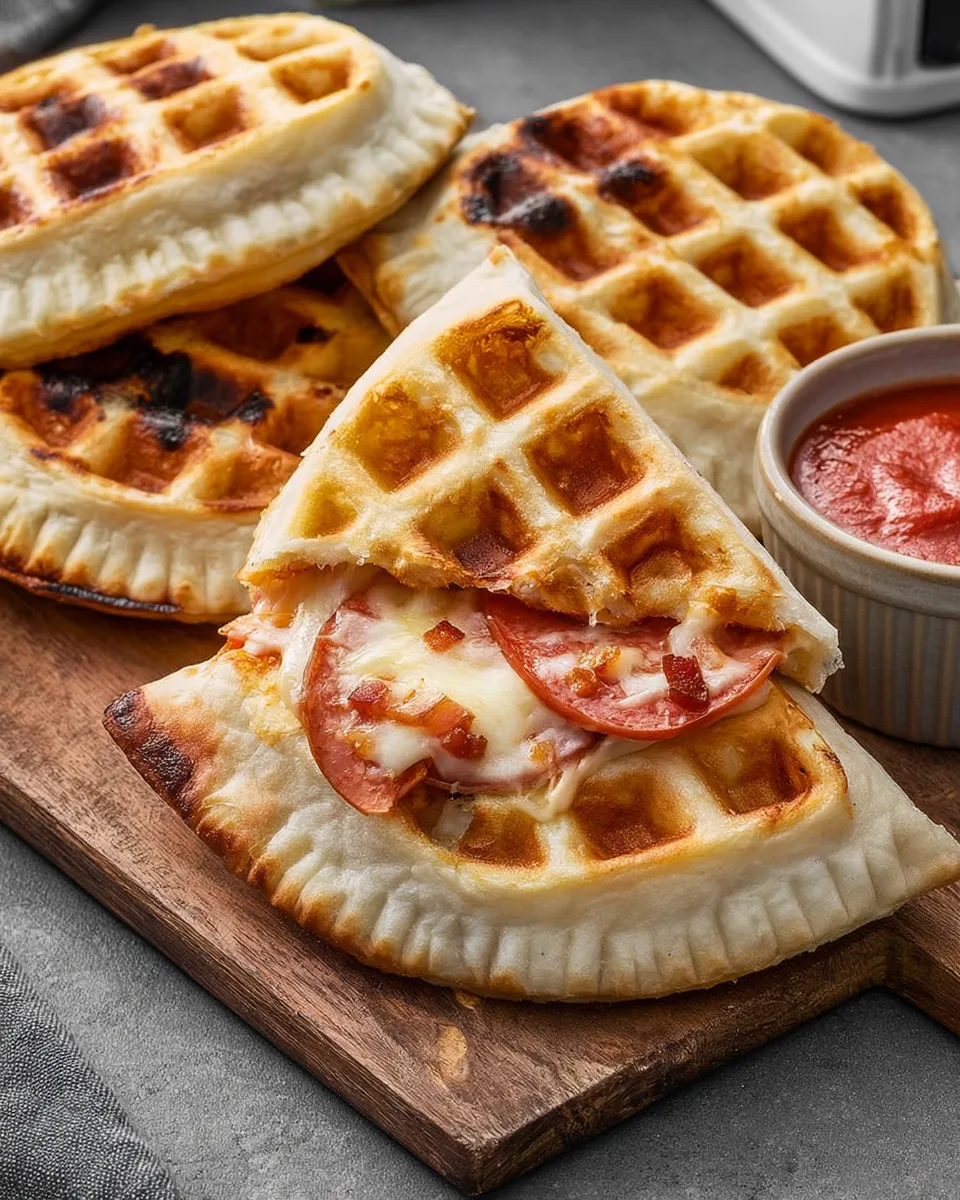Easy Back-to-School Waffle Pizza Pockets
