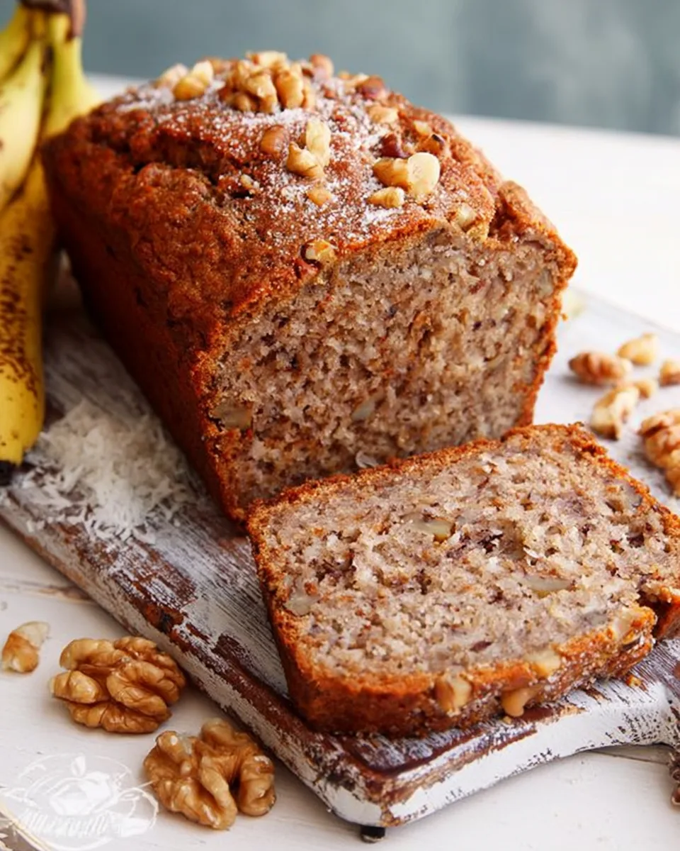 🍌🥥 Easy Banana Coconut Bread for School Lunchbox