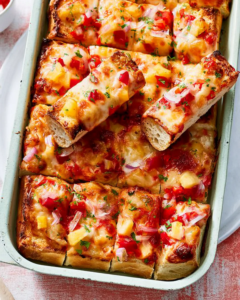Easy Cheesy Hawaiian Bread Sticks Recipe
