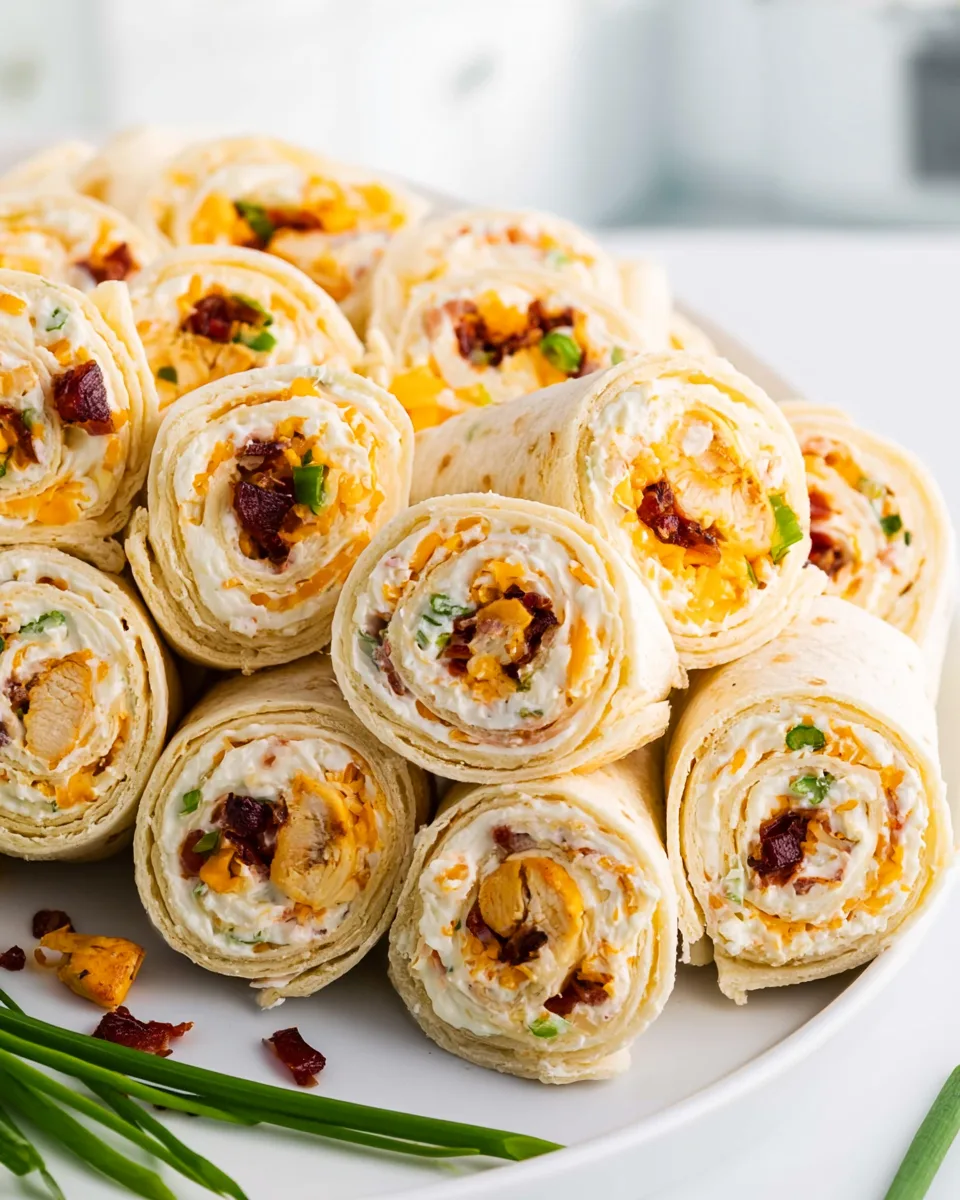 Easy Chicken Bacon Ranch Pinwheels