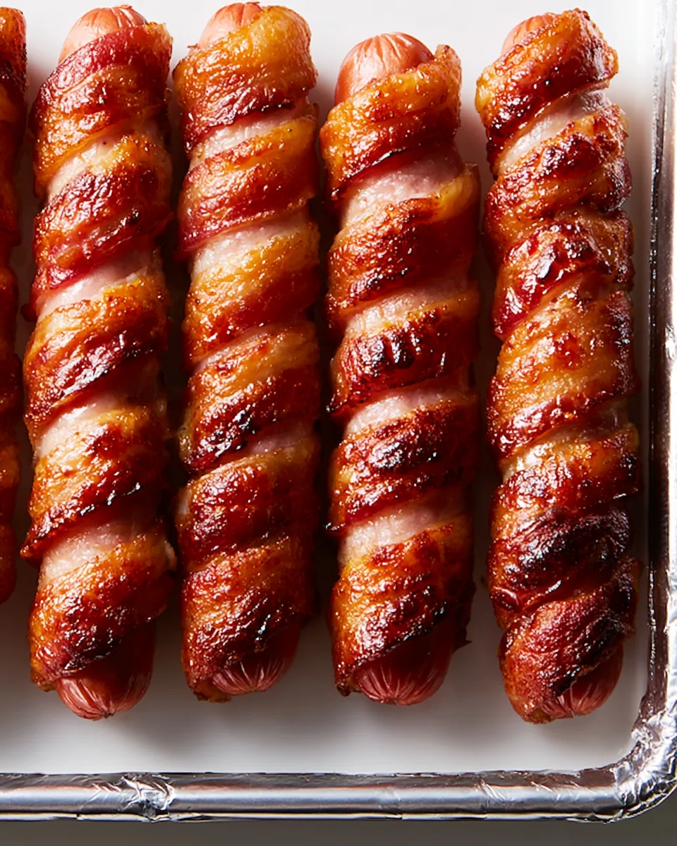 Easy Labor Day Bacon-Wrapped Hot Dogs