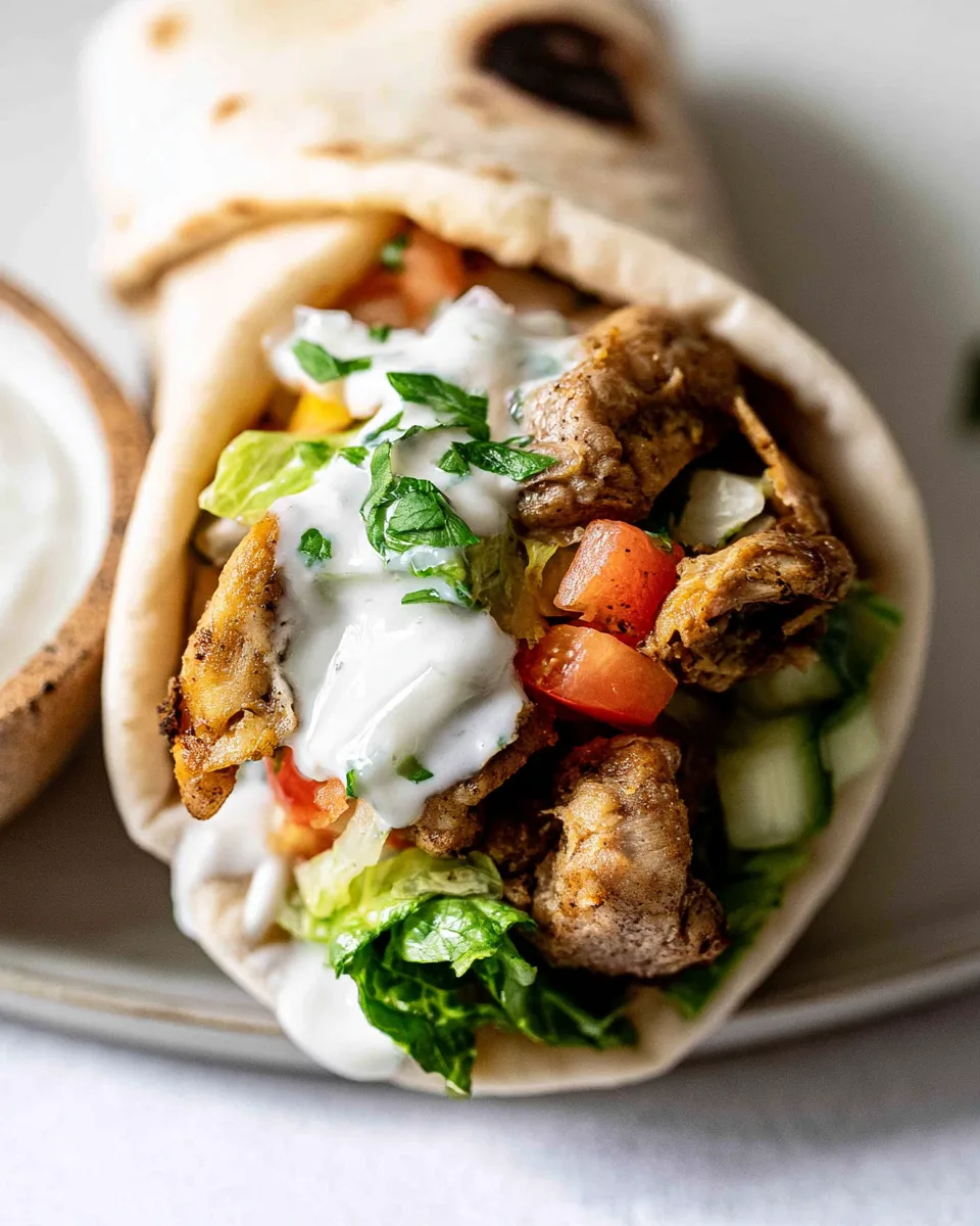 Easy Labor Day Chicken Shawarma Wrap