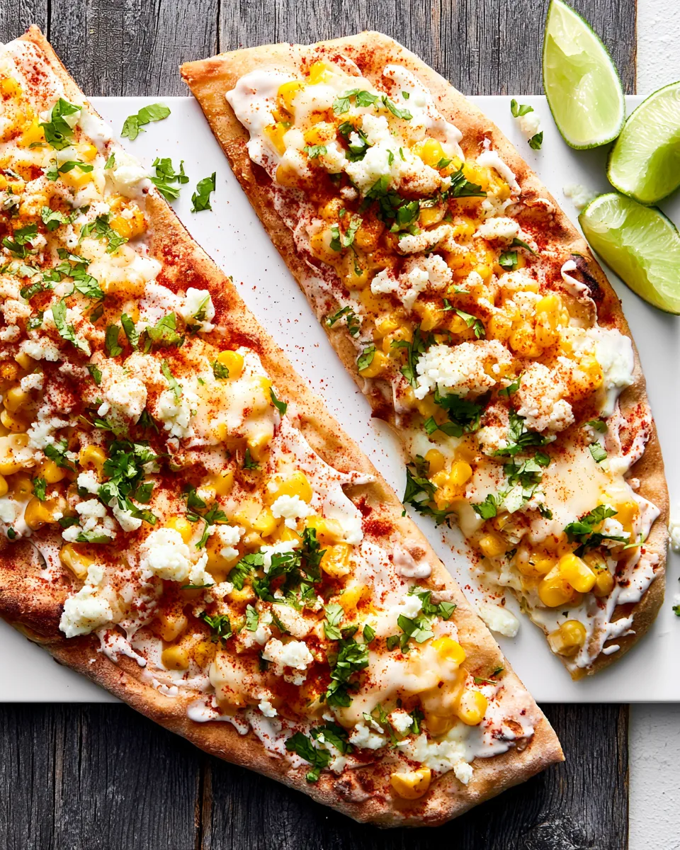 Easy Labor Day Mexican Street Corn Flatbread