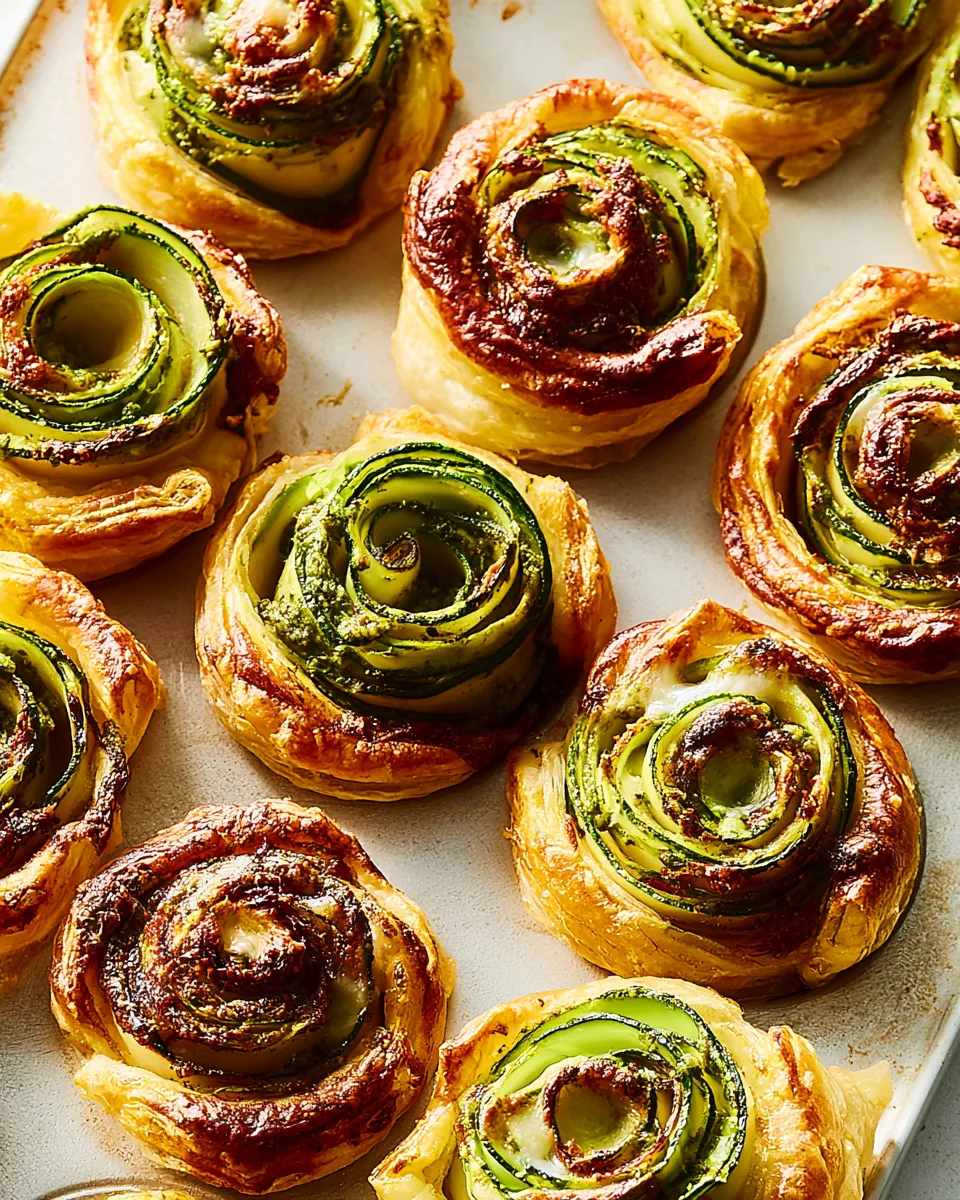Easy Labor Day Pesto Zucchini Roses Recipe