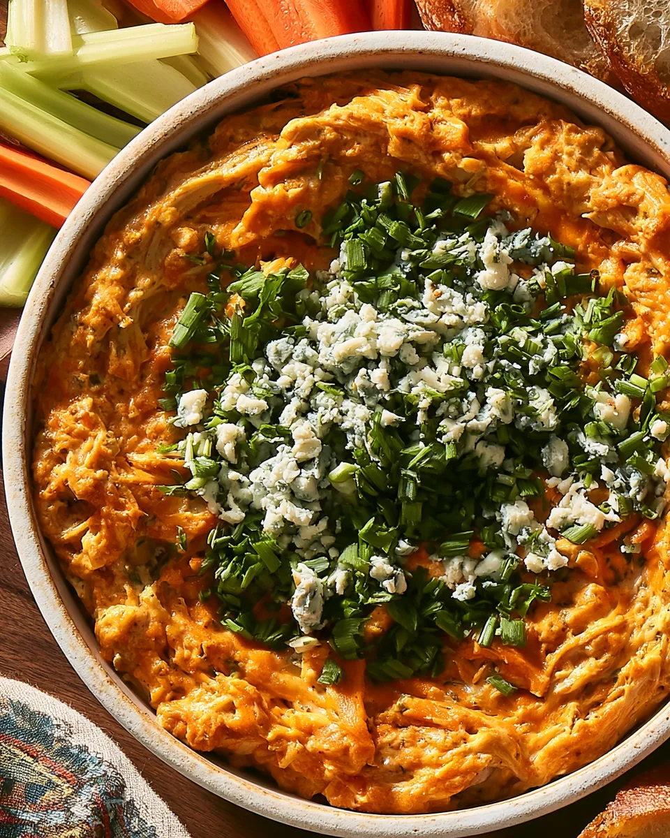 Easy Labor Day Slow Cooker Buffalo Chicken Dip