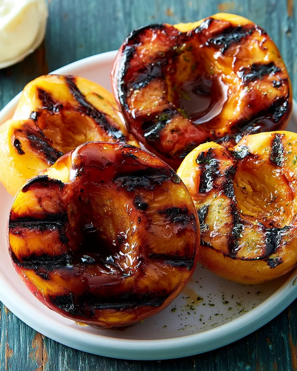 Grilled Honey-Balsamic Glazed Fruit Recipe