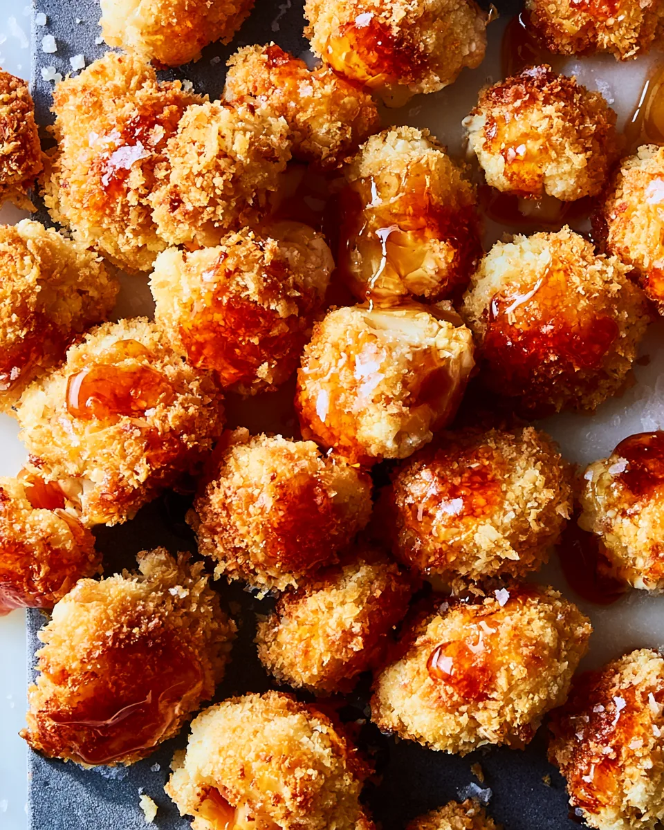 Labor Day Crispy Hot Honey Cauliflower Nuggets