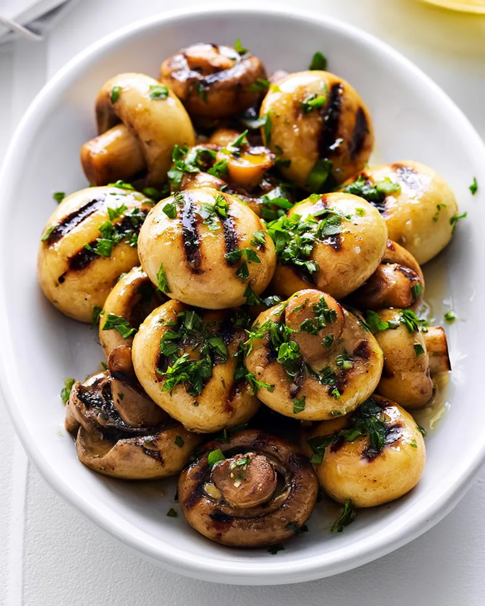 Labor Day Lemon Garlic Mushrooms Recipe