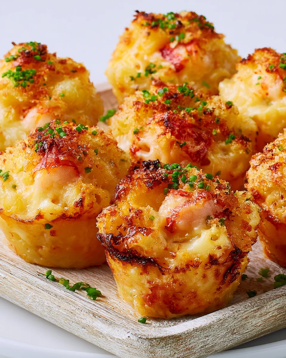 Labor Day Lobster Mac & Cheese Bites Recipe