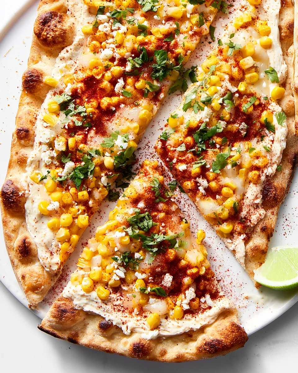 Labor Day Mexican Street Corn Flatbread Recipe