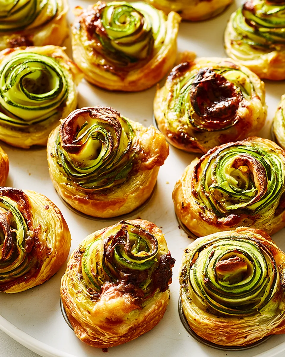 Labor Day Pesto Zucchini Roses Recipe