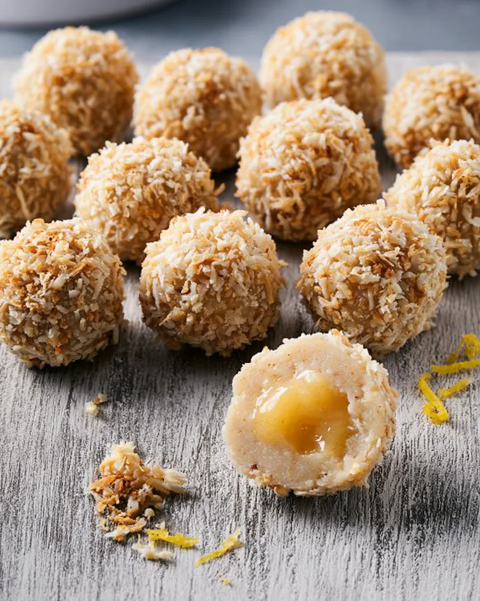 Lemon Curd Bliss Balls for School Lunch