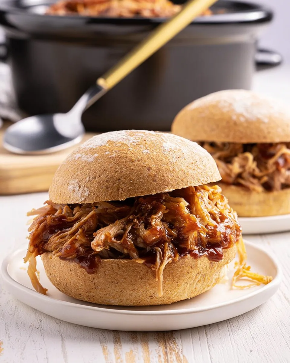 Slow-Cooker Pulled Pork Lunch Box Sandwiches