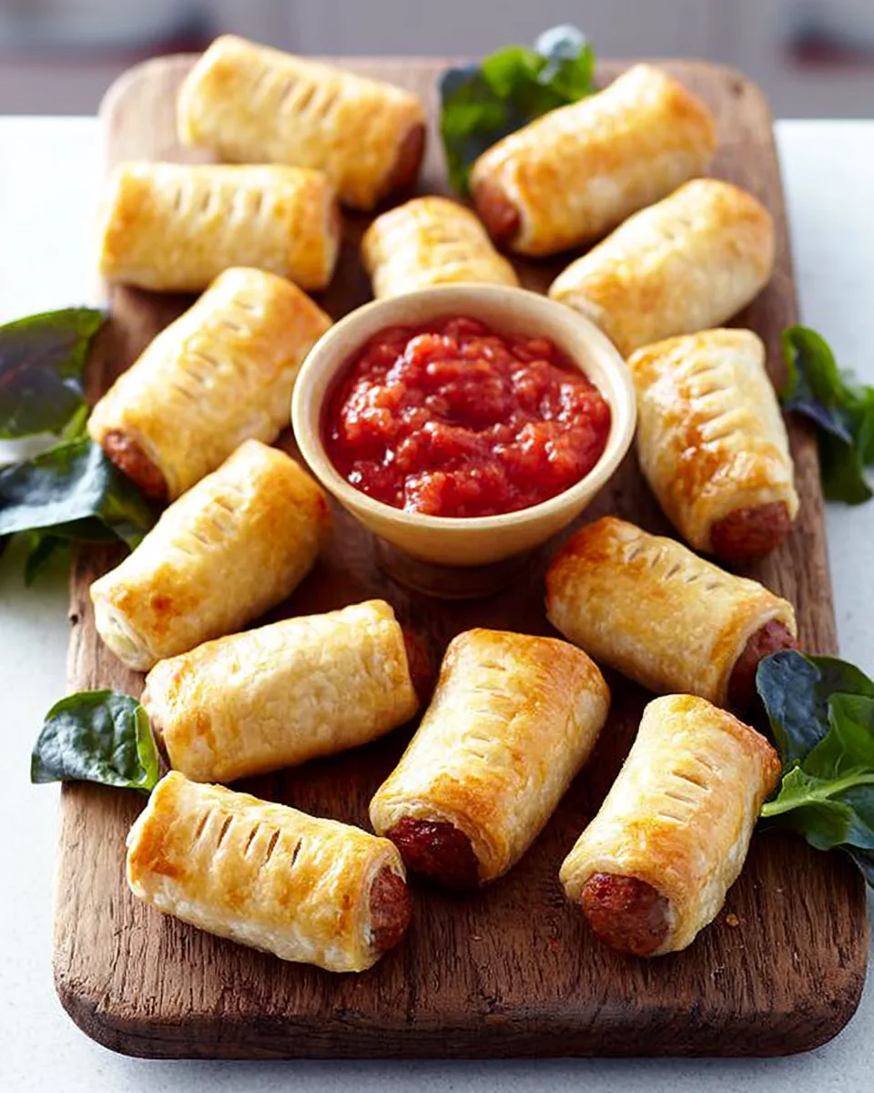 🎒 Speedy Sausage Rolls with Tomato Sauce