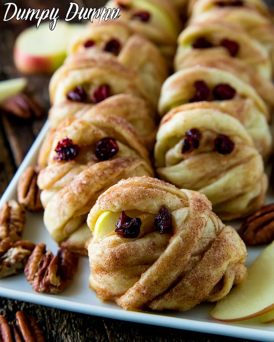 🎃 Apple Pecan 'Mummy' Dumplings Recipe