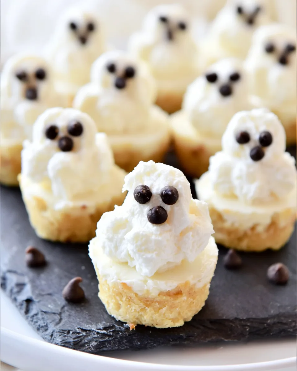 Easy Keto Ghostly Cheesecake Bites