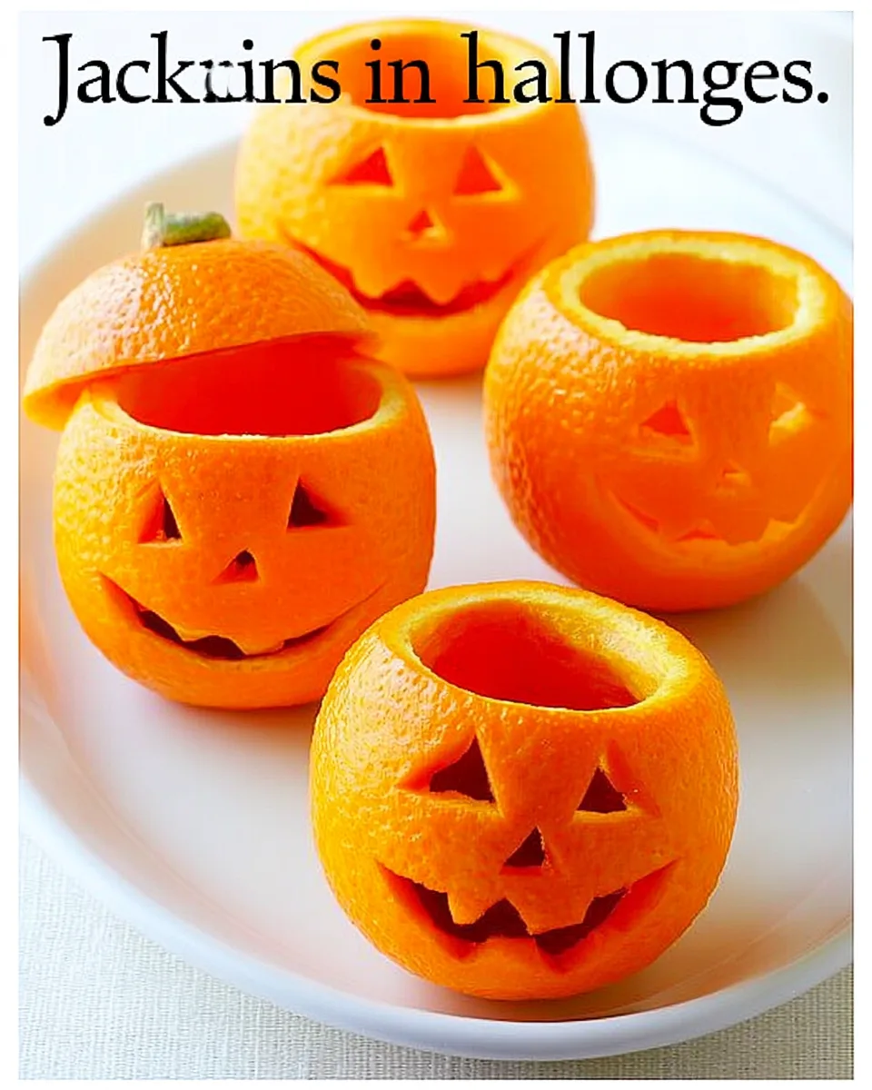 Halloween Jack-O-Lantern Oranges