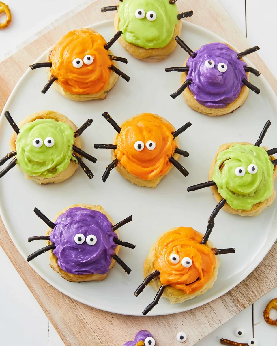 🎃 Halloween Spider Cinnamon Rolls Recipe