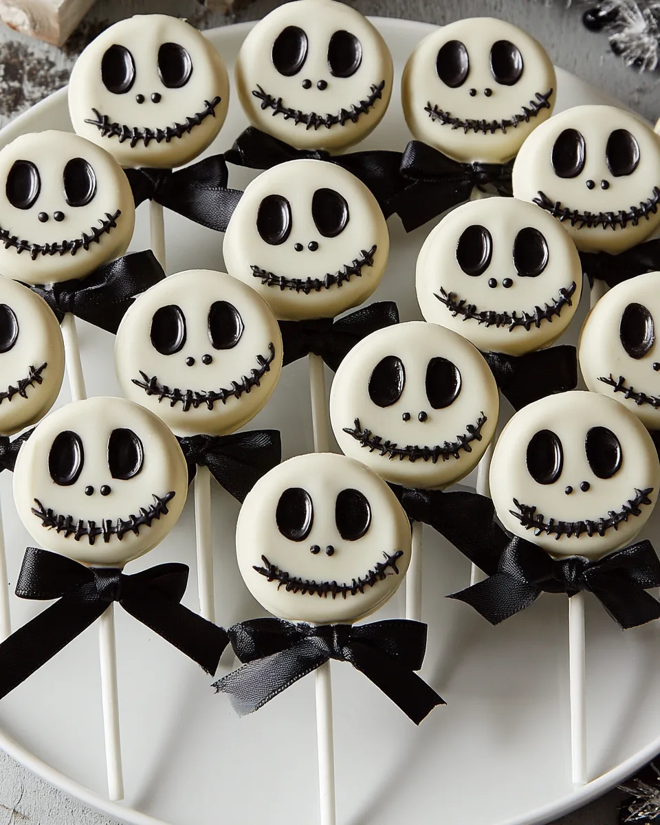 Jack Skellington Oreo Pops Recipe