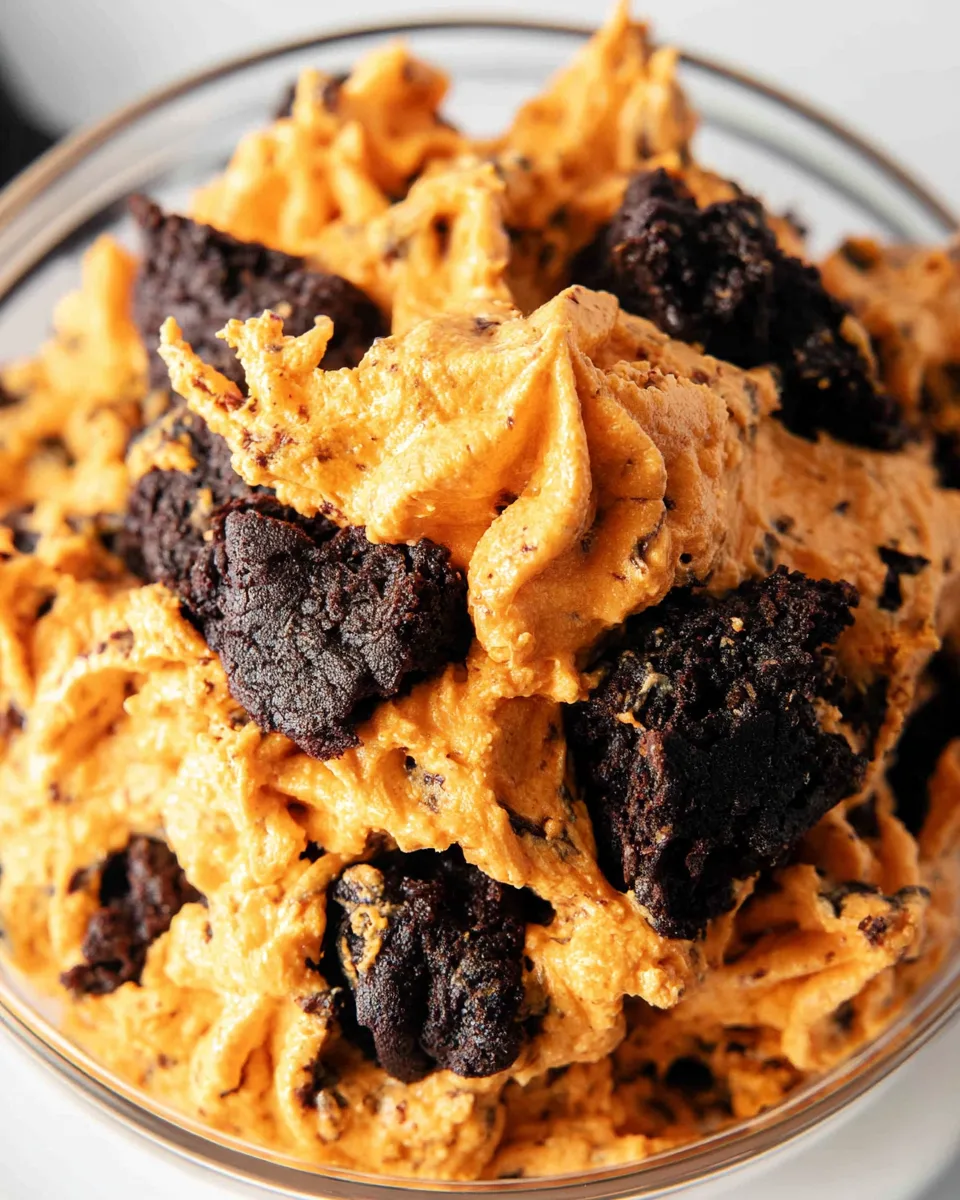 🎃 Keto Halloween Brownie Cheesecake Fluff
