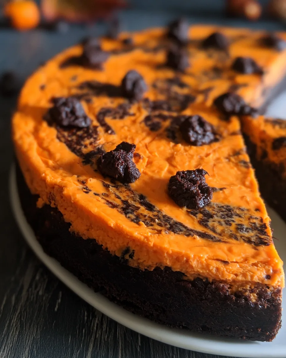 Keto Halloween Brownie Cheesecake Recipe