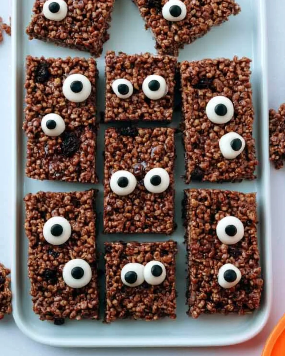 🎃 Monster Rice Crispy Treat Bars Recipe