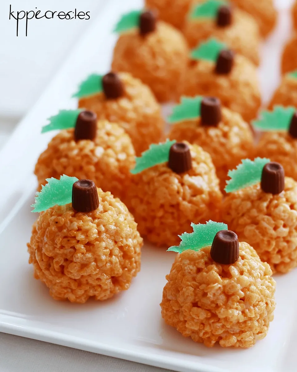 Pumpkin Rice Krispie Treats Recipe